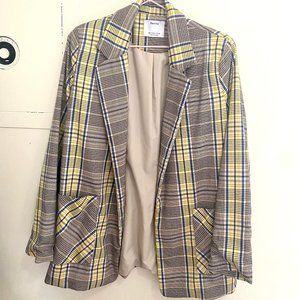 Bershka Gingham Blazer
